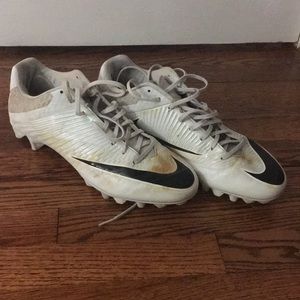 White nike vapor speed cleats